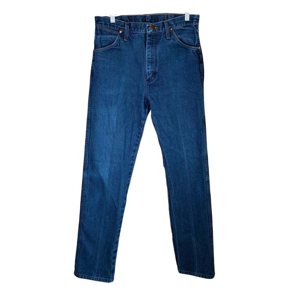 Wrangler 13MWZ Cowboy Cut Original Fit Jeans Mens 32x34 Blue Western 100% Cotton